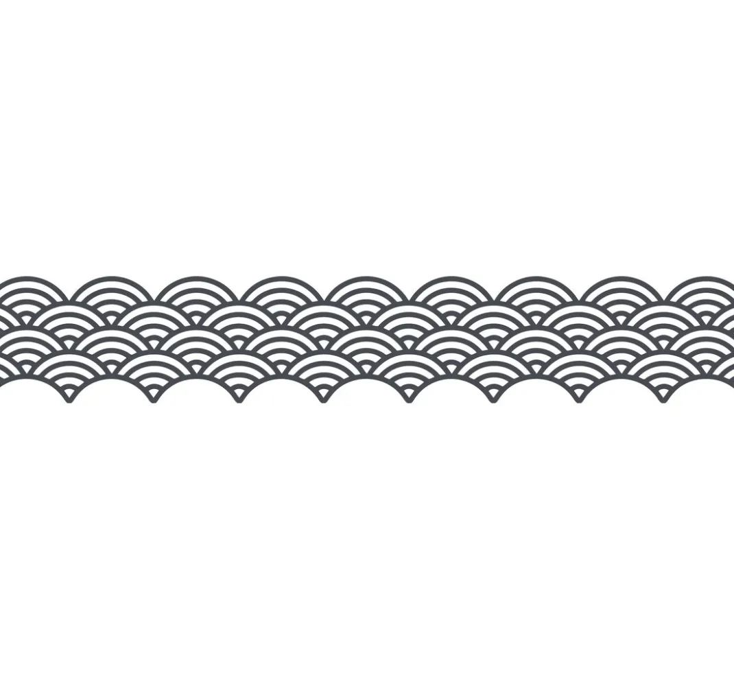 folia Masking Tape|Sticker & Klebebänder>Washi-Dekor "Grau/Gold"