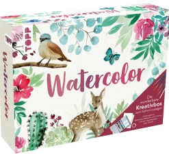Topp Aquarell|Farbsets>Watercolor - Die wunderbare Kreativbox. Mit Anleitungsbuch und Material