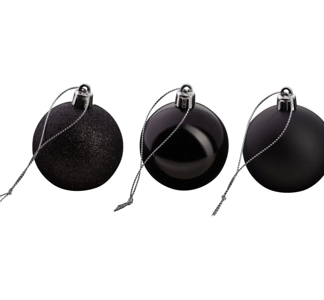 Othmar Decorations Anhänger>Weihnachtskugeln aus Kunststoff, 12 Stück