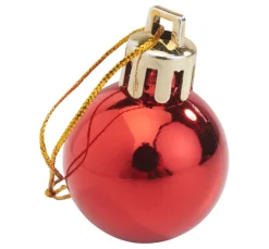 Othmar Decorations Anhänger>Weihnachtskugeln aus Kunststoff, 24 Stück