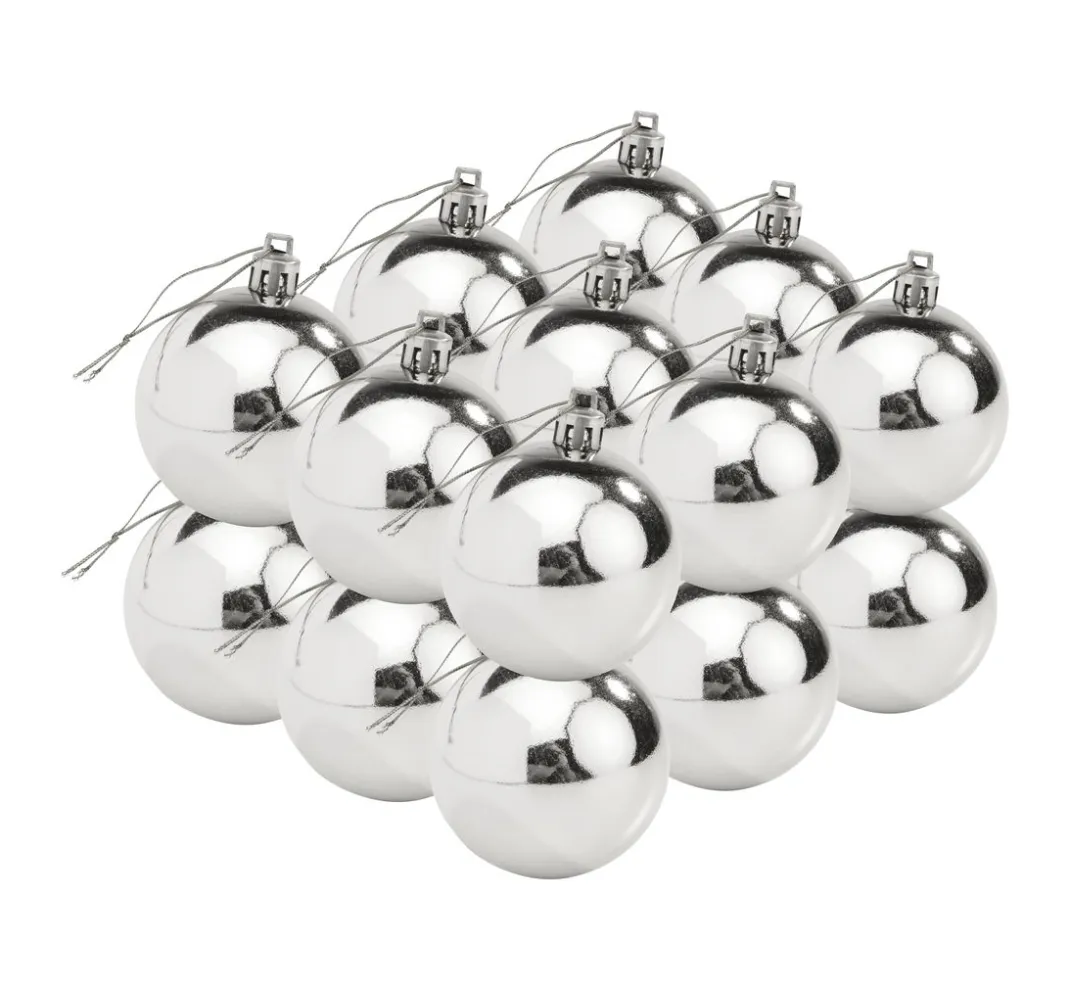 Othmar Decorations Anhänger>Weihnachtskugeln aus Kunststoff, 18 Stück