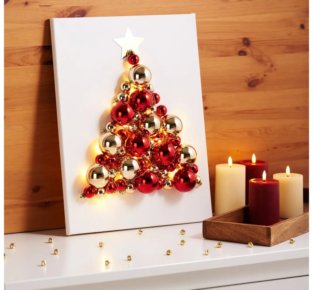 Othmar Decorations Anhänger>Weihnachtskugeln aus Kunststoff, 18 Stück