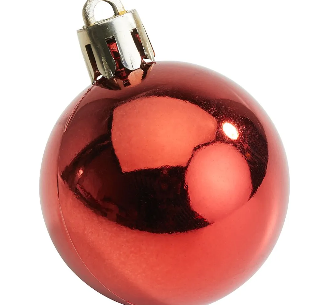 Othmar Decorations Anhänger>Weihnachtskugeln aus Kunststoff, 10 Stück, Ø 4,4 cm