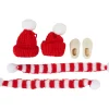 HobbyFun Miniaturen|Bastelzubehör>Wichtel-Set "Mütze, Schal & Schuhe"