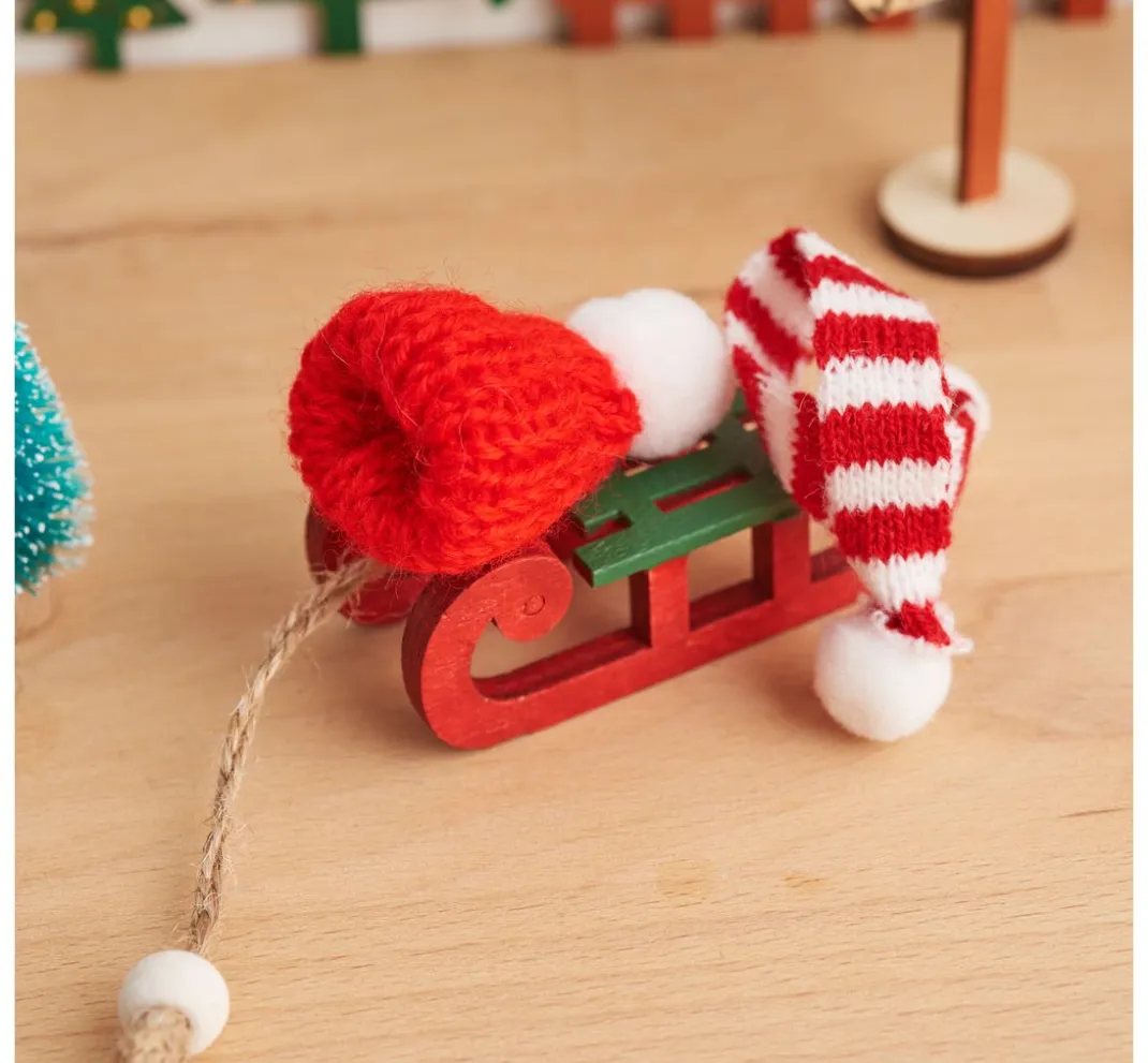 HobbyFun Miniaturen|Bastelzubehör>Wichtel-Set "Mütze, Schal & Schuhe"