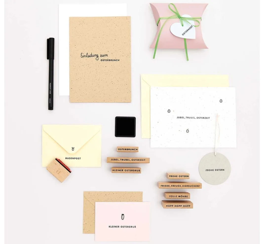 Rico Design Stempel & Zubehör|Kartengestaltung>XL Stempel-Set "Frohe Ostern"