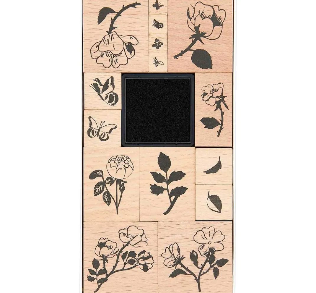 Rico Design Stempel & Zubehör|Kartengestaltung>XL Stempel-Set "La Vie En Rose"