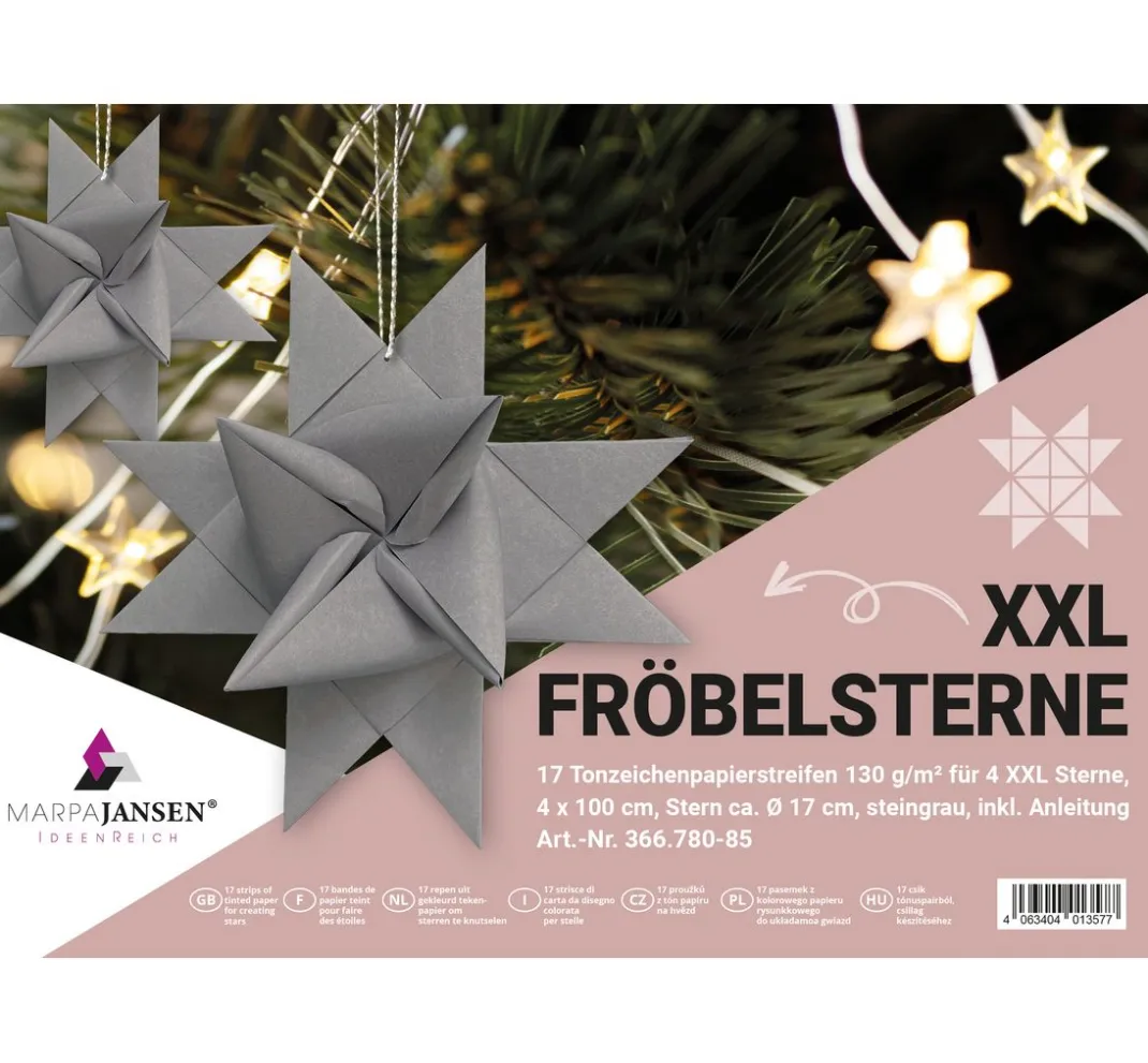 MarpaJansen Origami & Papier Falten|Papierstreifen>XXL Fröbelsterne