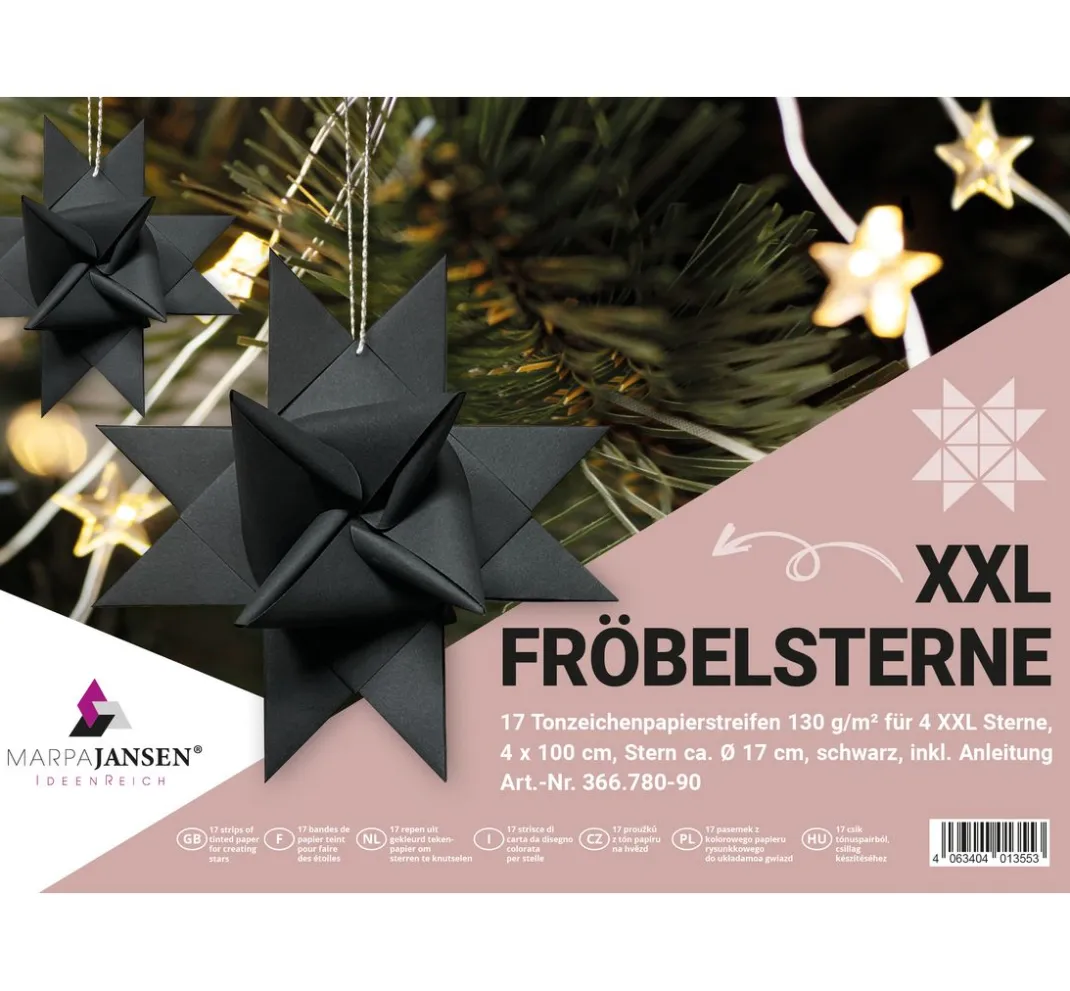 MarpaJansen Origami & Papier Falten|Papierstreifen>XXL Fröbelsterne