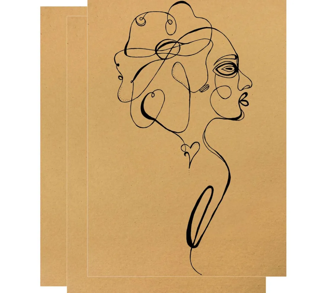 MarpaJansen Kraftpapier & -Karton|Künstlerpapier>Zeichenkarton-Sortierung "Vintage & Grey Line"