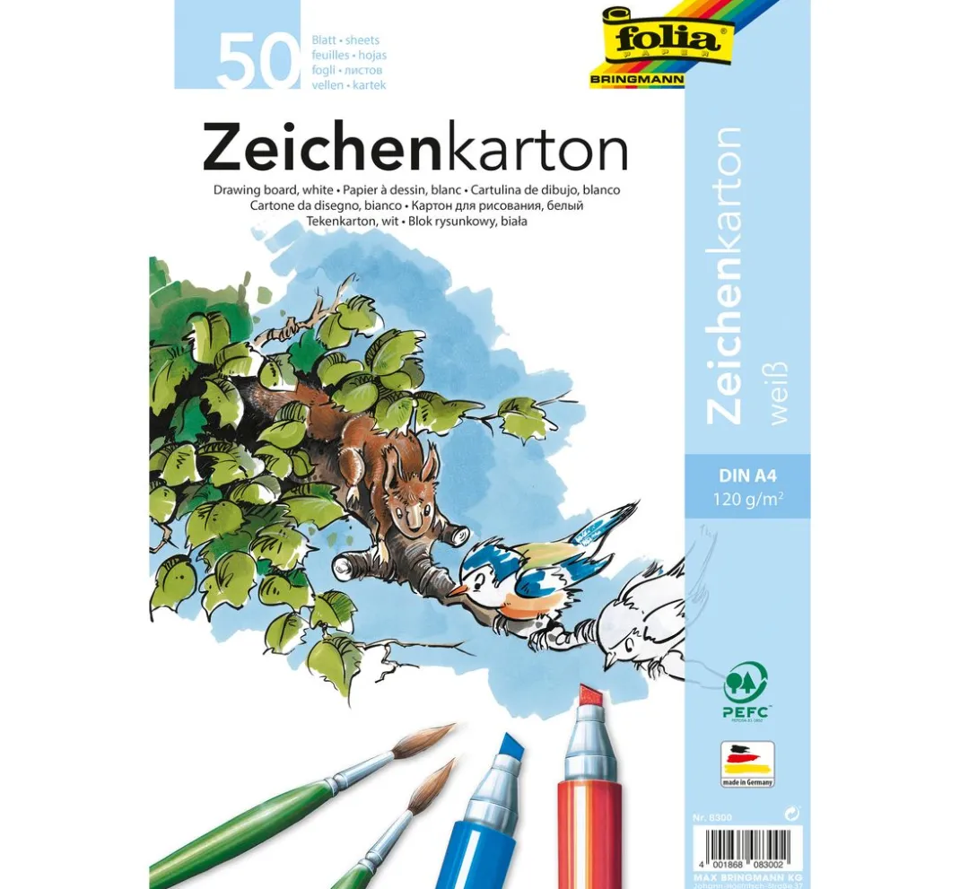 folia Malpapier|Malen & Zeichnen>Zeichenpapier DIN A4