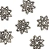 UIT Perlkappen>Zier-Perlkappen "Blume 1", 6 Stück